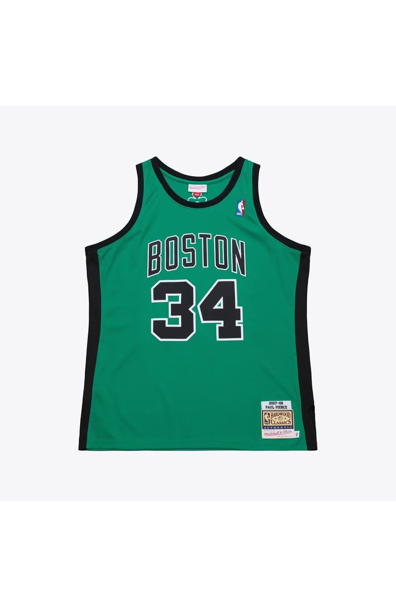 Mitchell 
Ness Men
s Mitchell 
Ness Paul Pierce Kelly Green Boston Celtics 2007-08 Hardwood Classics Authentic Jersey, Main, color, Kelly Green