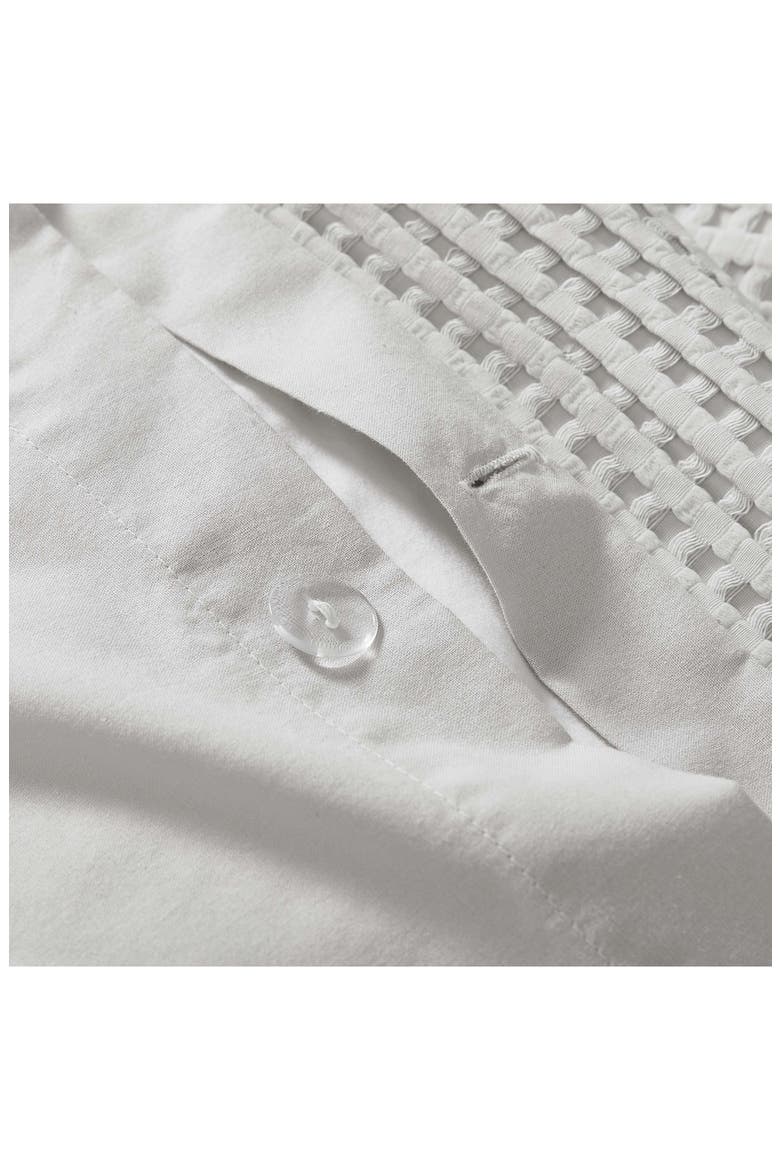 Solid Waffle Duvet Cover Set, Alternate, color, GREY
