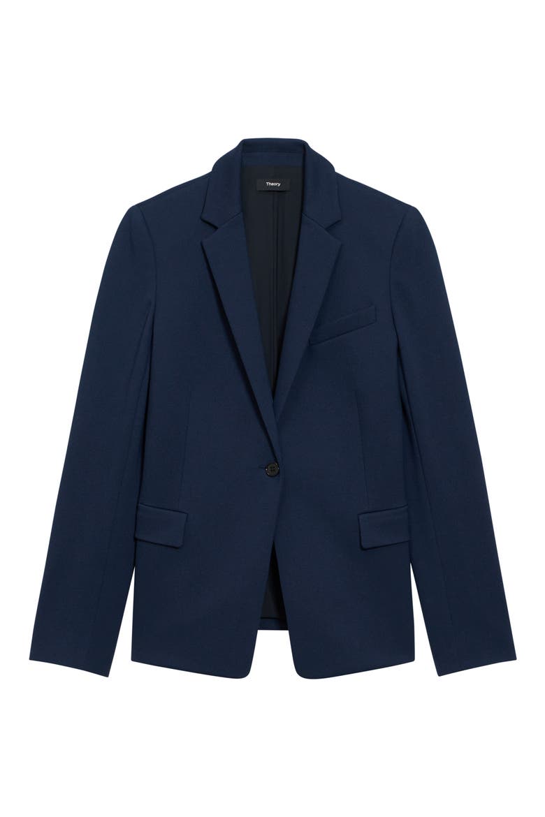 One-Button Blazer, Alternate, color, BRGHT NAVY