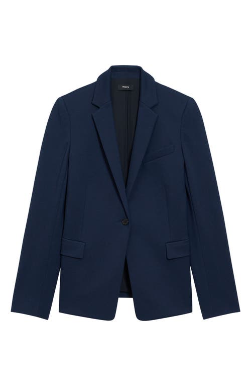 Theory One-button Blazer In Brght Navy
