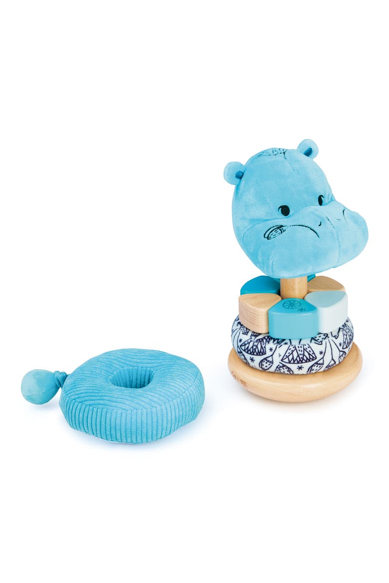 William the Hippo Stacker Toy, Alternate, color, MULTIPLECOLOR