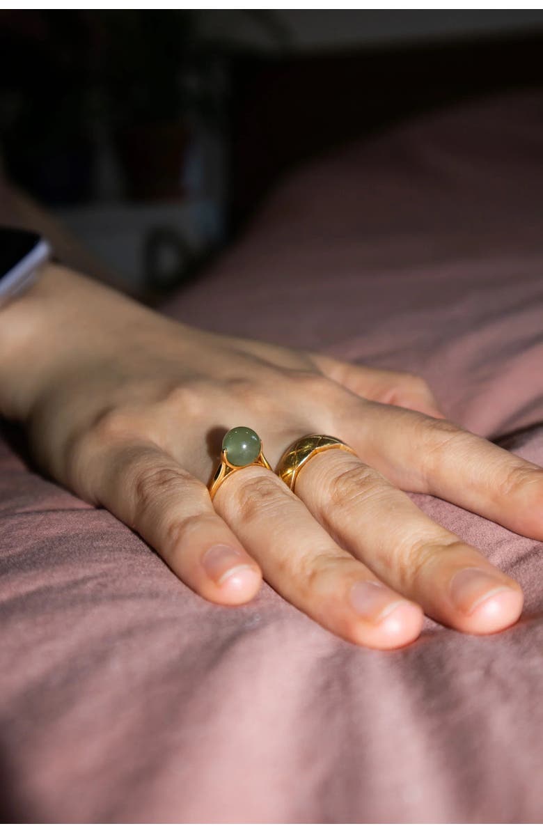 seree Equinox Green bead jade ring, Alternate, color, 