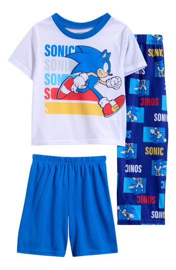 KOMAR KOMAR KIDS' SONIC 3-PIECE PAJAMAS