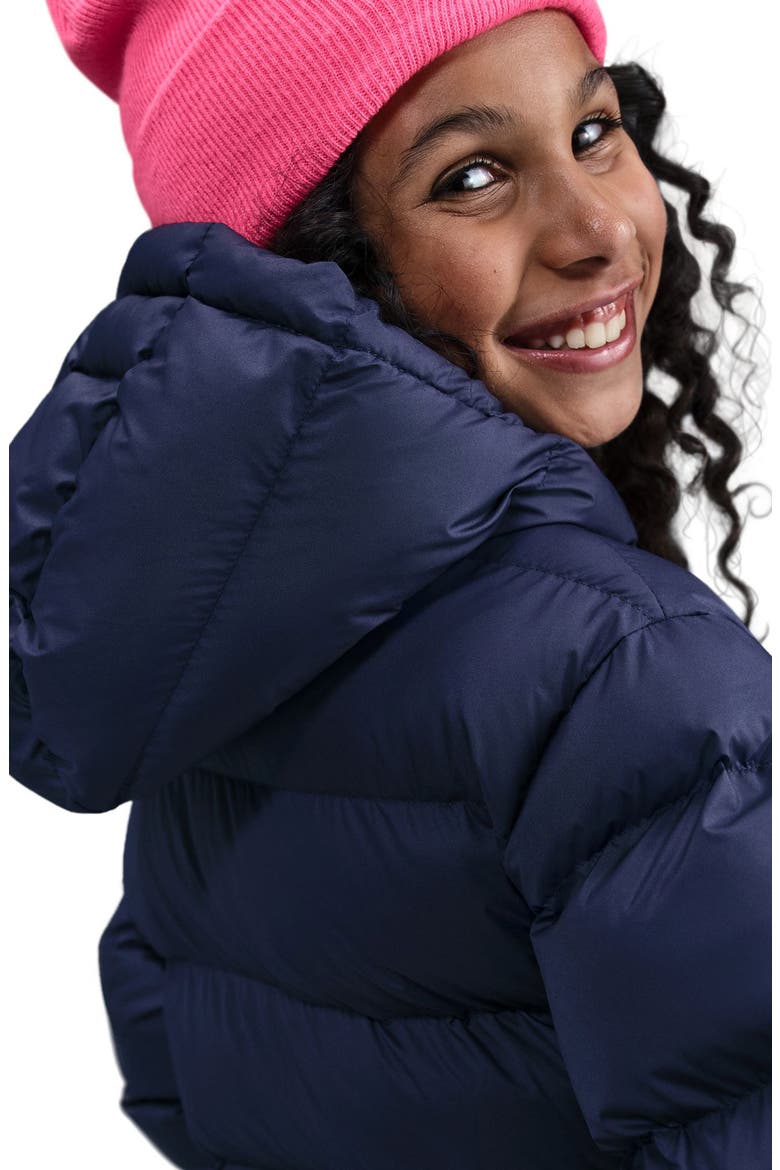 Kids' Sportswear All Day Therma-FIT Quilted Hooded Puffer Jacket, Alternate, color, MIDNIGHT NAVY/ WHITE
