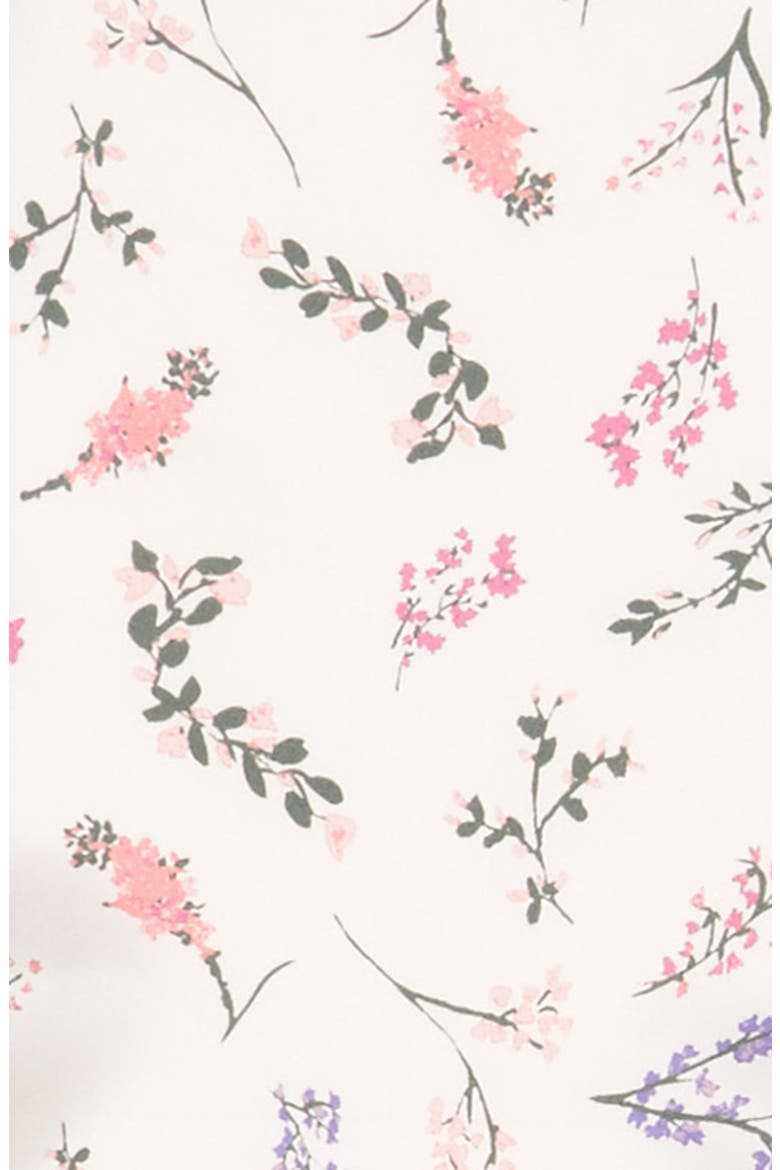 Pressed Flowers Diamond Silk Scarf, Alternate, color, WHISPER PINK