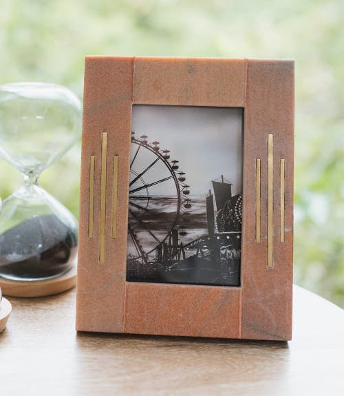 Matr Boomie Jaipuri Picture Frame In Pink/gold