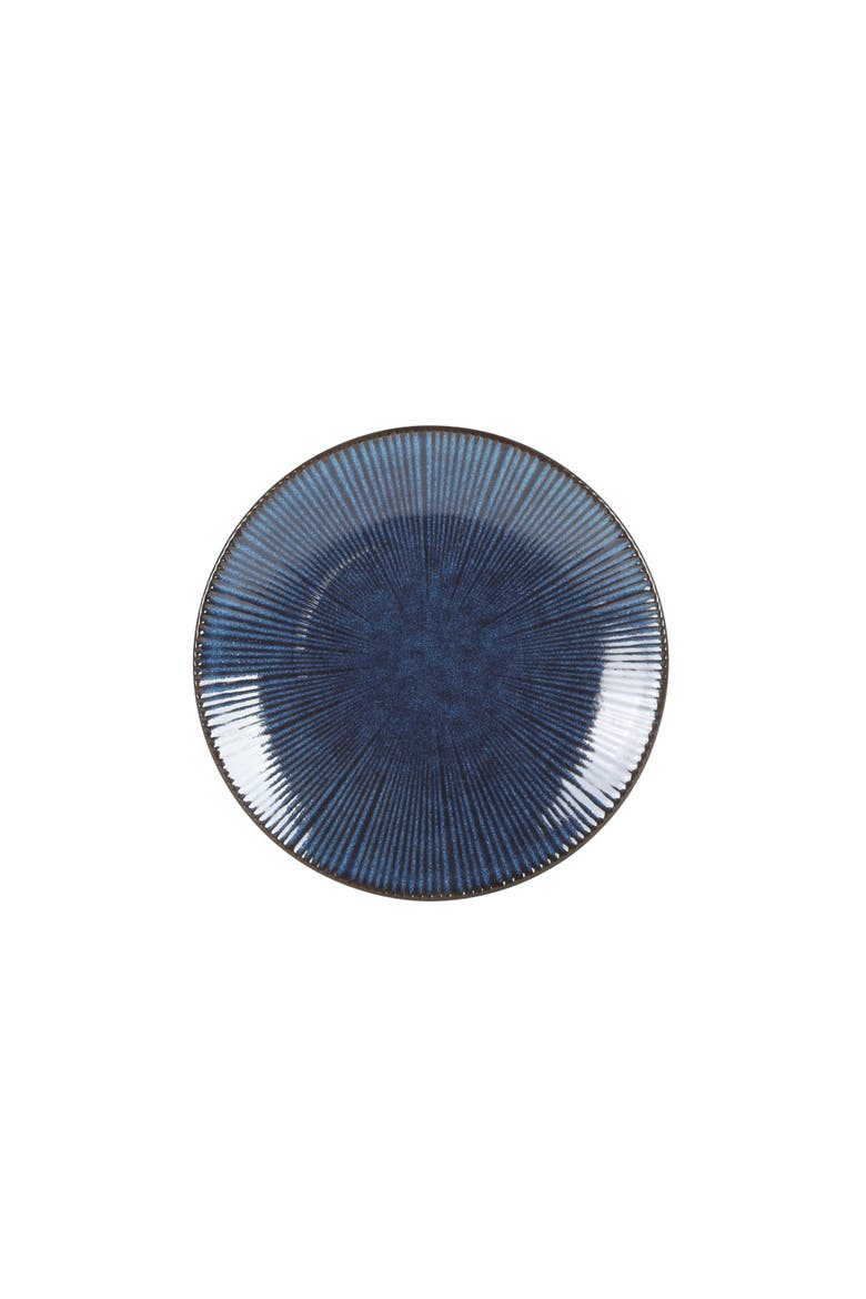 Midnight Luna Plates and Bowls Sets, Stoneware Dinnerware Sets, Reactive Glaze Dish Set - Blue, Alternate, color, Cobalt