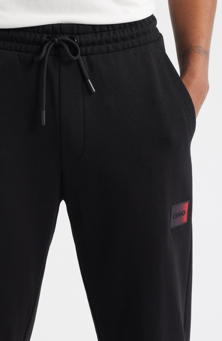 HUGO Danopan Cotton Joggers, Alternate, color, Black