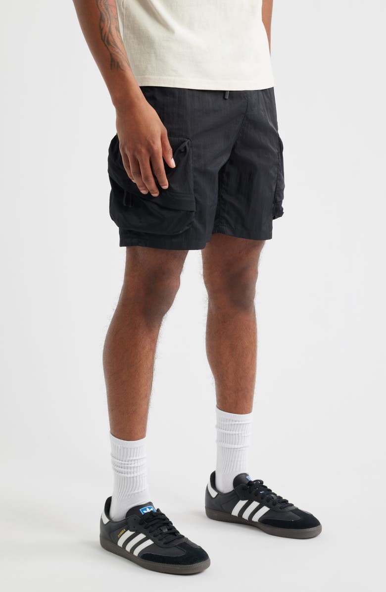 SANTO STUDIO Cargo Shorts, Alternate, color, Black