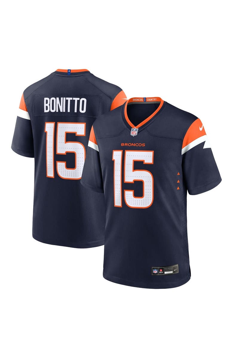 Nike Men's Nike Nik Bonitto Navy Denver Broncos Alternate Game Jersey, Main, color, Navy