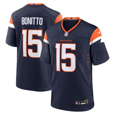 Men's Nike Nik Bonitto  Navy Denver Broncos Alternate Game Jersey
