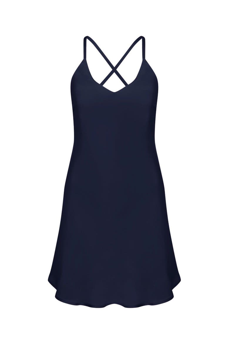 Silky Satin Gift Set, Alternate, color, Navy
