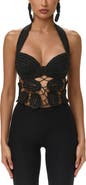 Naked Wardrobe Crocheted Halter Top