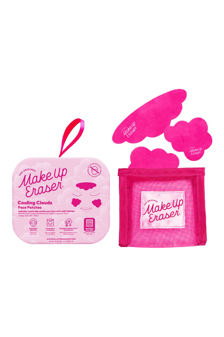 Cooling Clouds Face Patches Set, Main, color, PINK