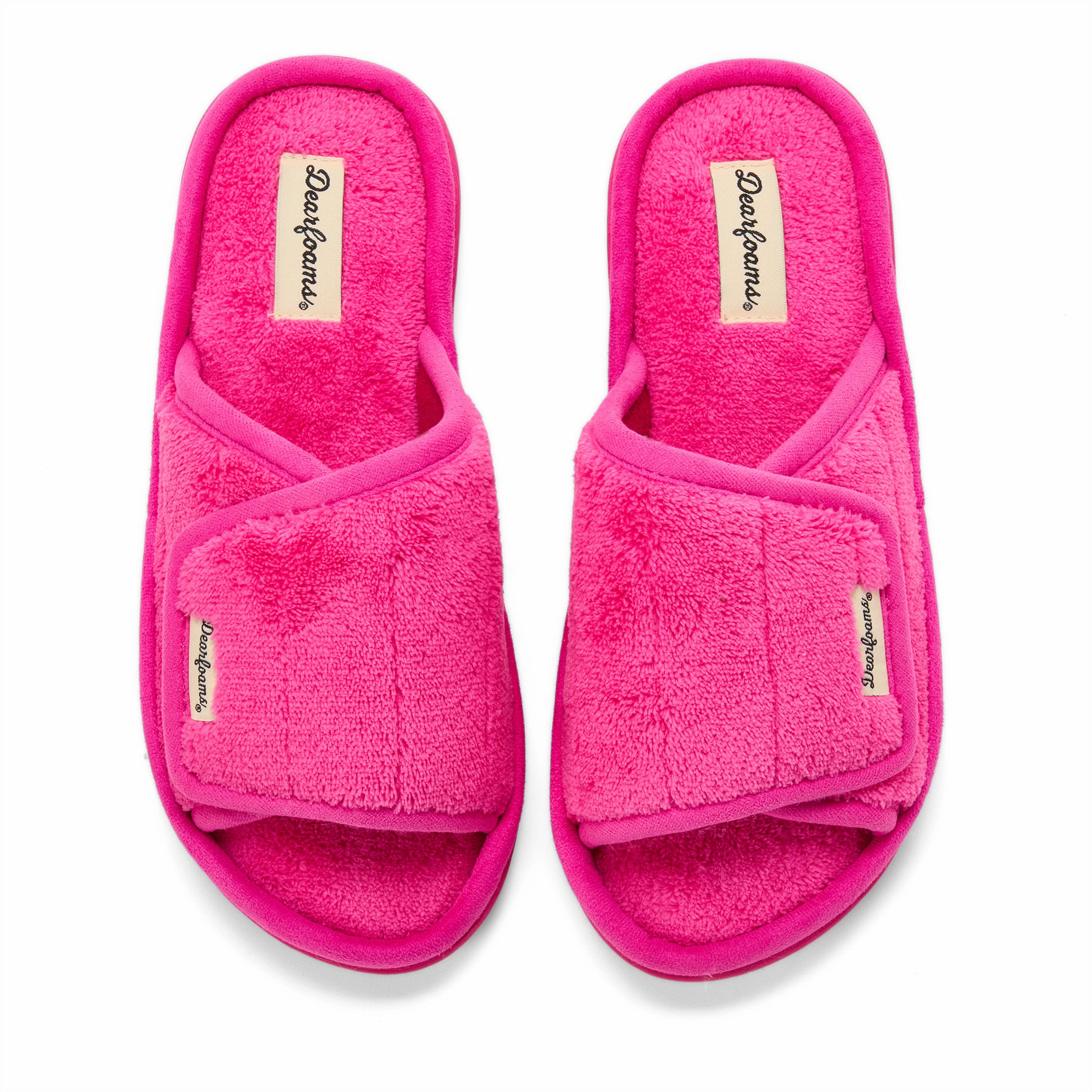 Mickey Terry Adjustable Shower Slide Slipper, Alternate, color, Paradise Pink