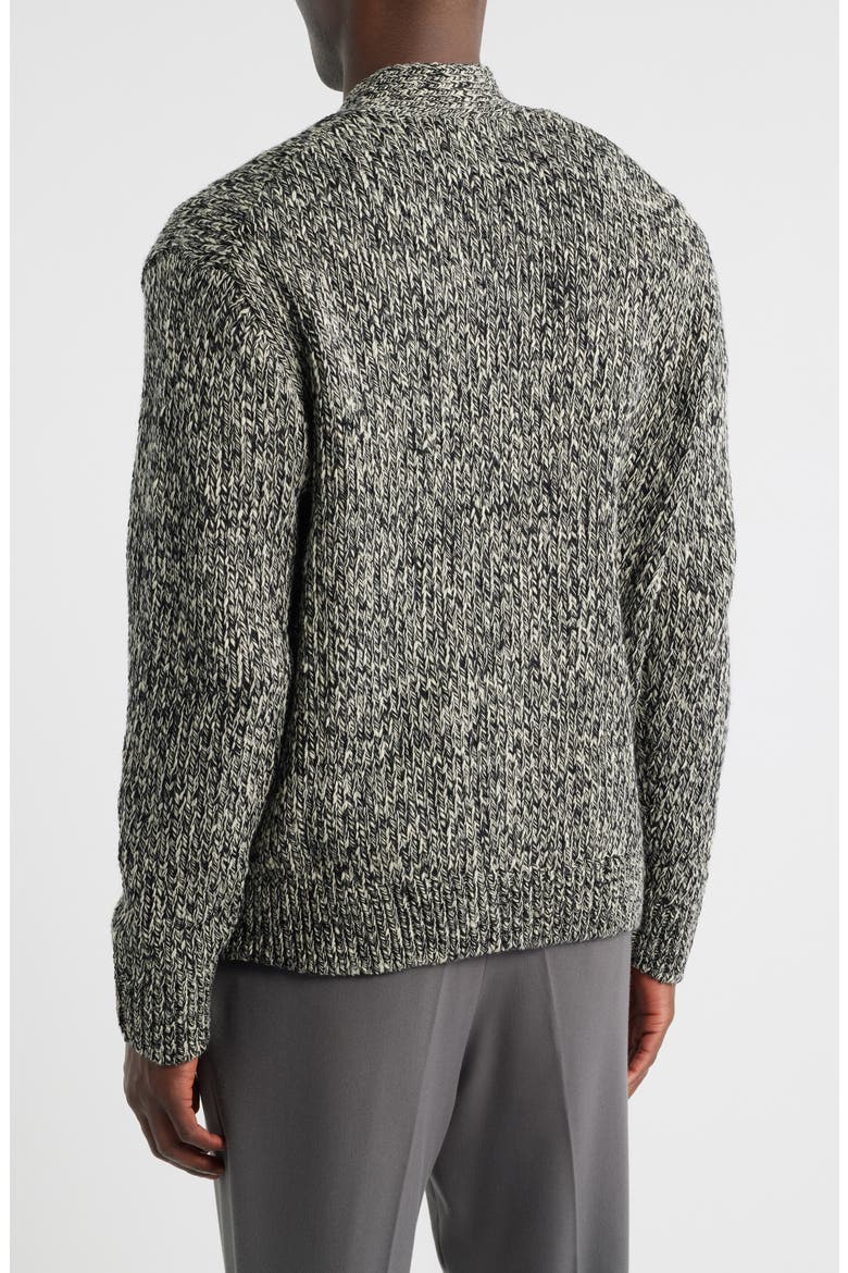 Mika 6620 Cardigan, Alternate, color, BLACK MOULINE