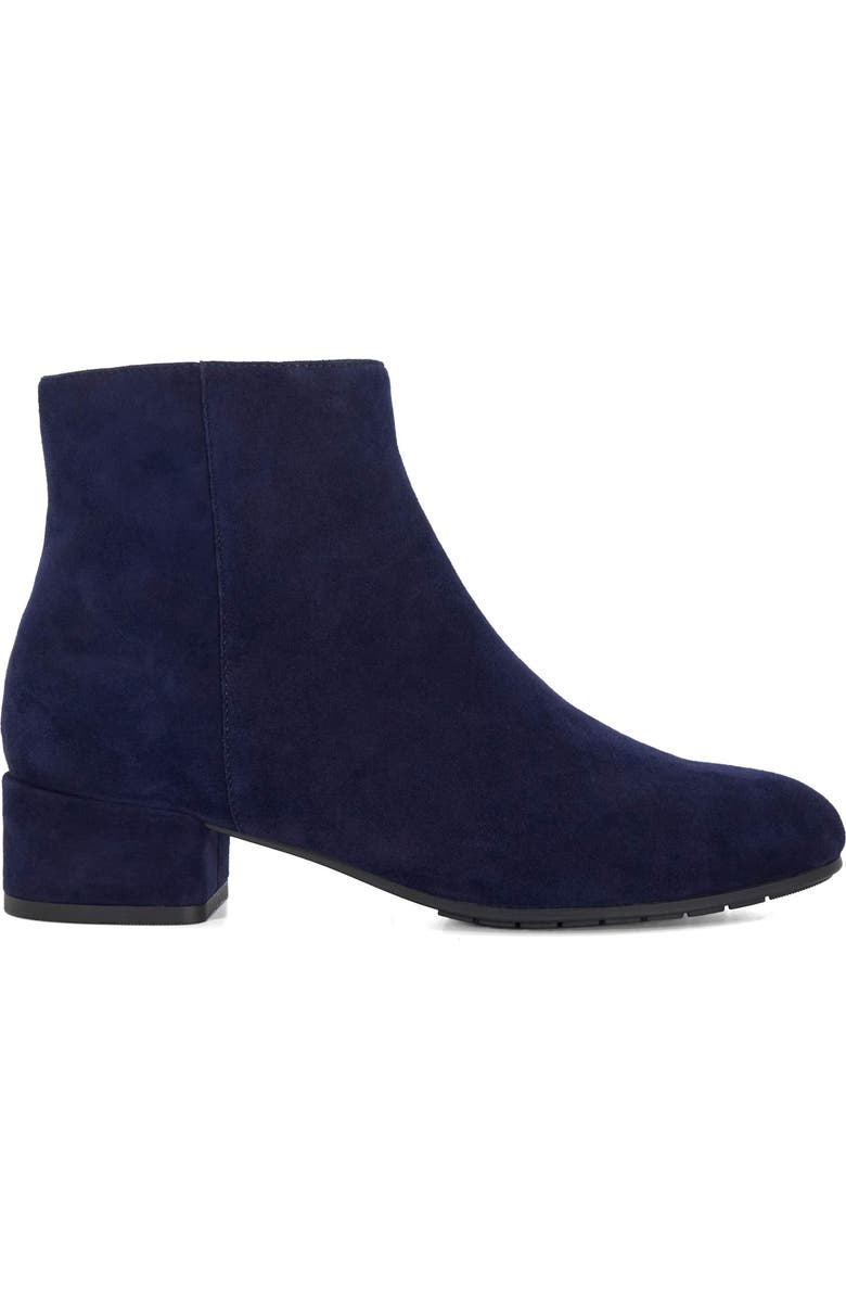 Dune London Pippie Ankle Bootie, Alternate, color, Dark-Blue-Suede