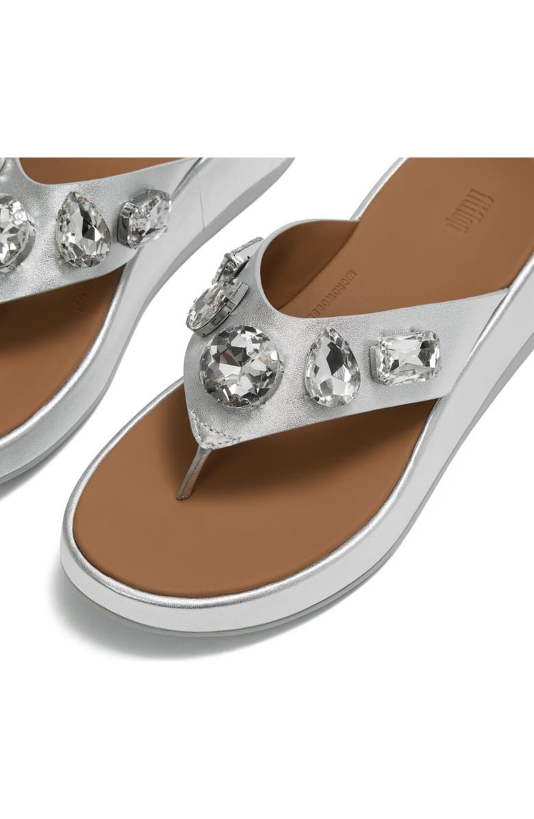 FitFlop F-Mode Ultra Toe Post Sandal, Alternate, color, Silver
