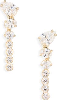 Swarovski Mesmera Mixed Cut Cubic Zirconia Drop Earrings