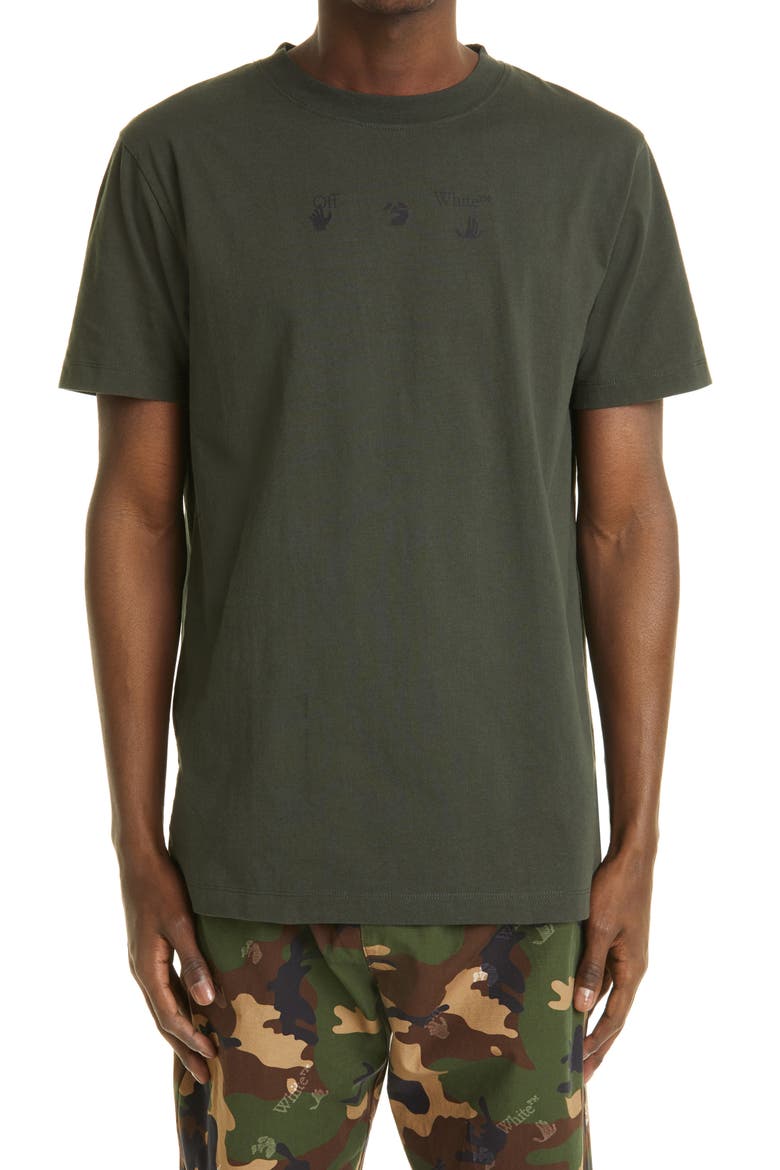 Bolt Arrow Slim Graphic Tee, Main, color, ROSIN GREEN