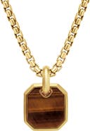 David Yurman Roman Amulet in 18K Yellow Gold with Tiger's Eye