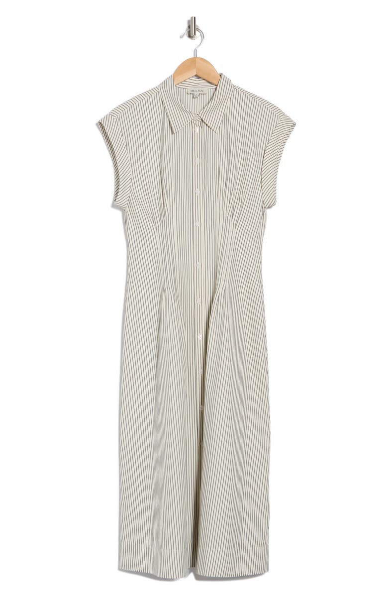 Mila Mae Pleated Midi Shirtdress, Alternate, color, 