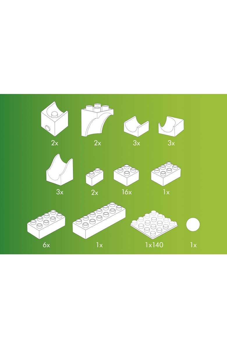 Hubelino Marble Run Catapult Expansion Set - 41 Pieces - STEM Toys for 4+ - Made in Germany - Award-Winning Marble Race Track, Alternate, color, Multi