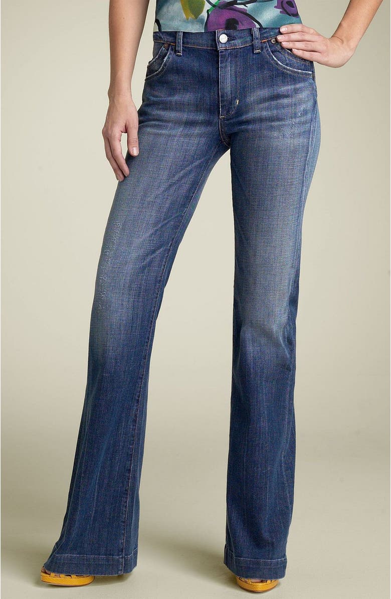 Citizens of Humanity 'Hutton' High Rise Wide Leg Stretch Denim Trousers, Alternate, color, 