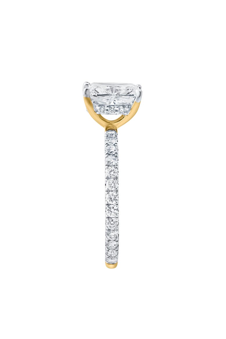 Melina 14K Gold Cushion Lab Grown Diamond Engagement Ring - 2.0 Ct, Alternate, color, 14K Yellow Gold