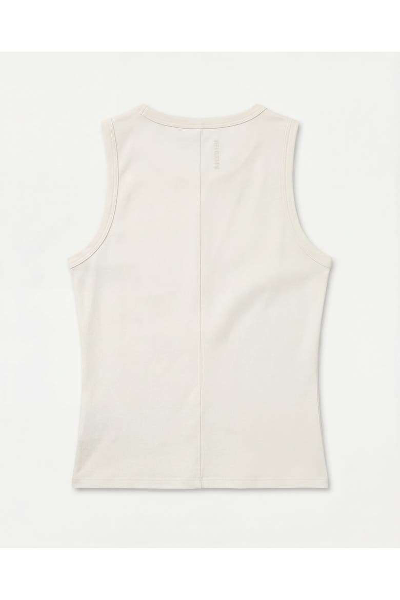 Essential Button Top, Alternate, color, Coconut Milk