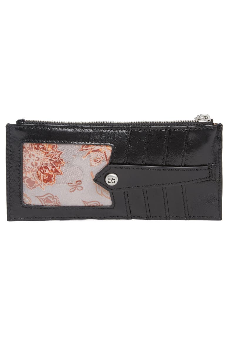 HOBO Linn Leather Wallet, Alternate, color, Black