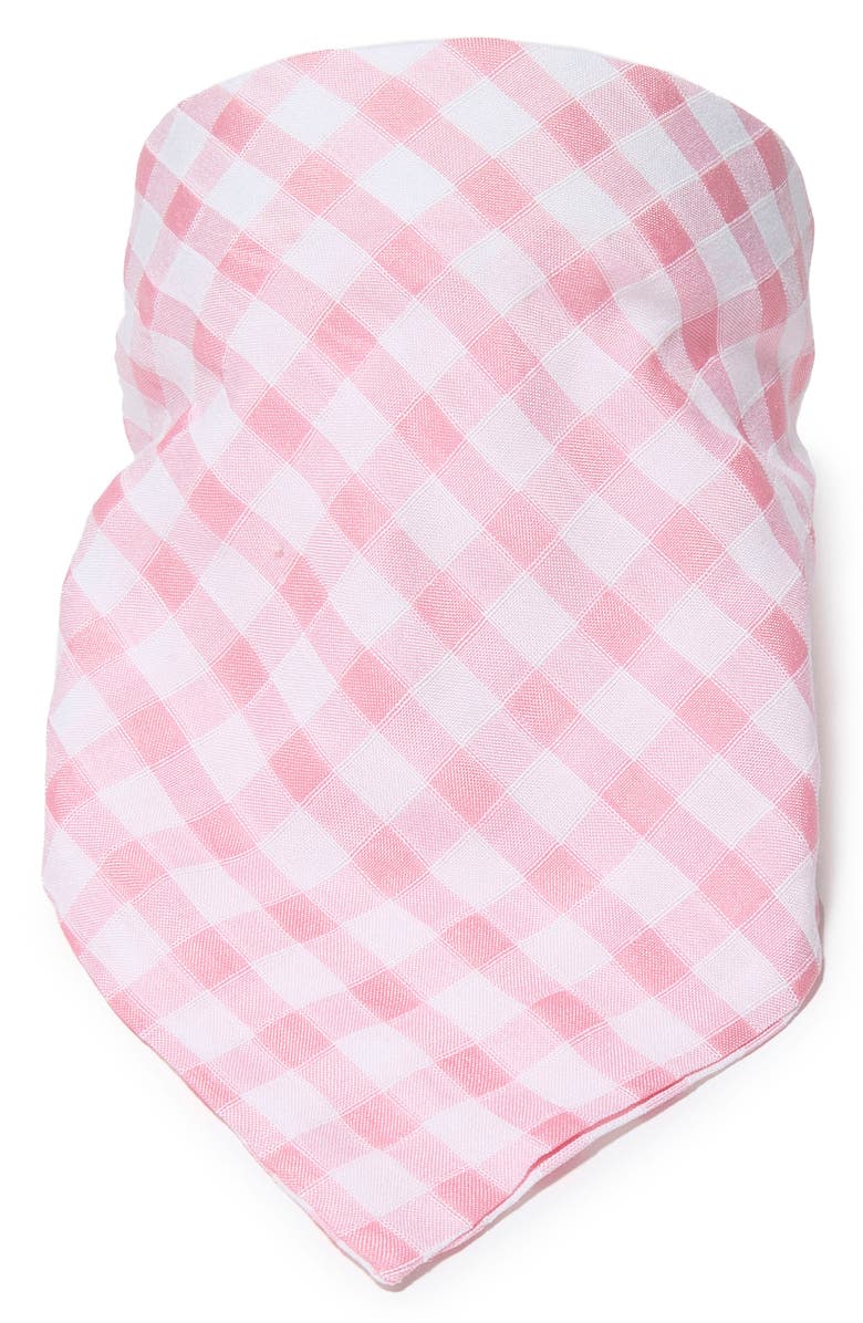 Lele Sadoughi Jackie Gingham Handkerchief Headband, Alternate, color, Bubblegum