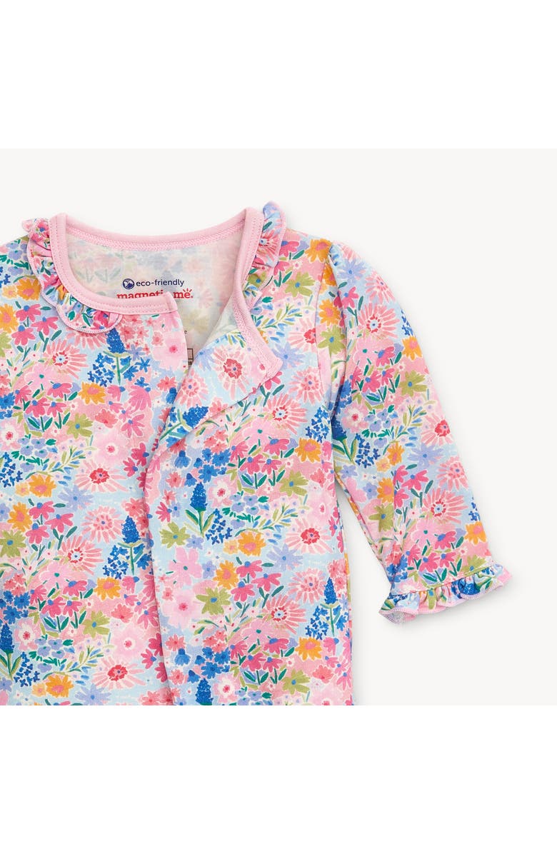 Magnetic Me Lily Floral Ruffle Magnetic Romper, Alternate, color,