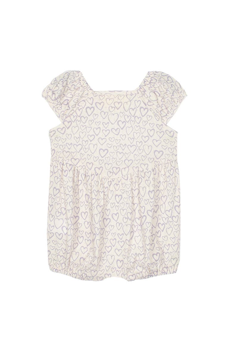 Mabel + Honey Zoey Baby Romper, Alternate, color, Purple