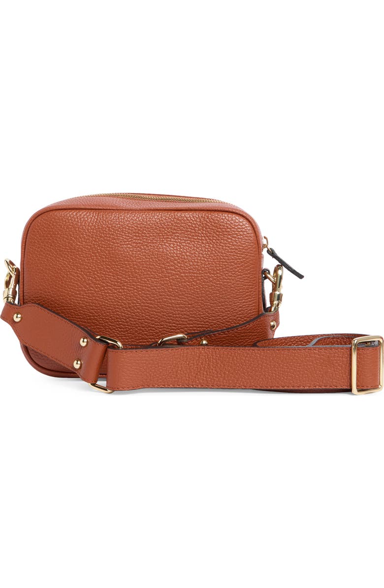 VALENTINO BY MARIO VALENTINO Mia Rock Stud Leather Crossbody Bag, Alternate, color, Whiskey