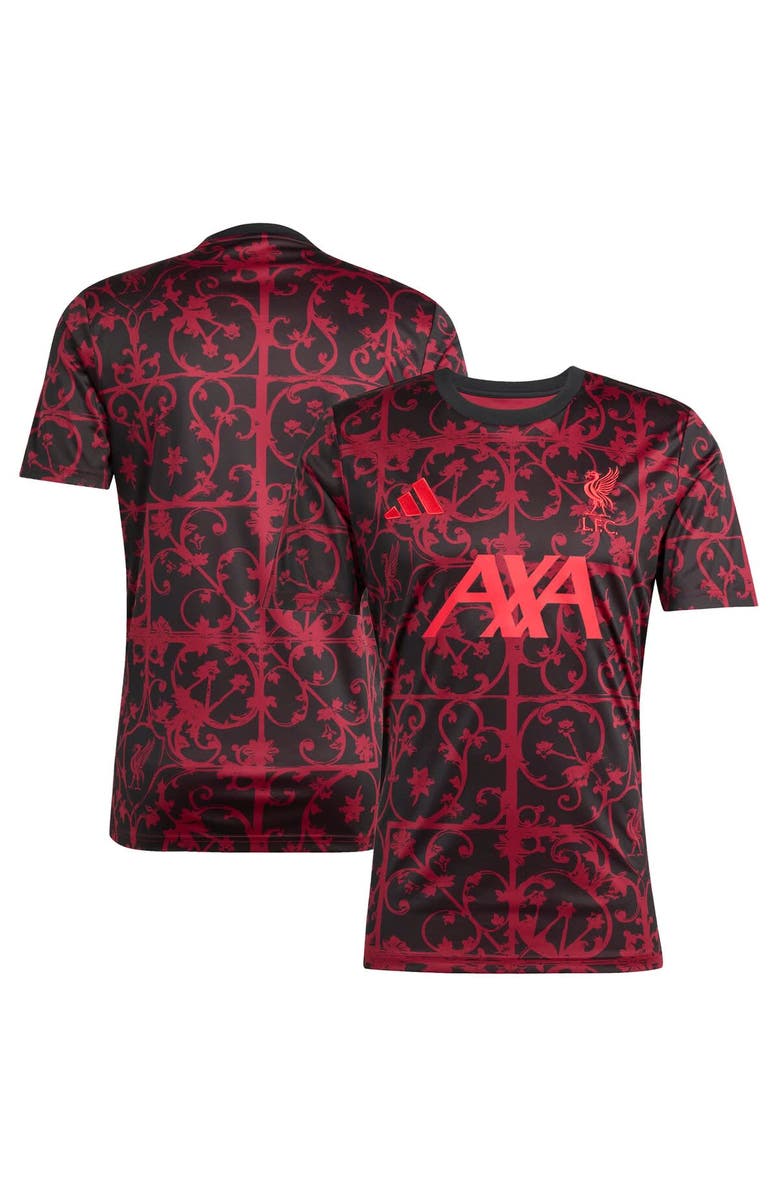 adidas Men's adidas Black Liverpool 2025/26 AEROREADY Pre-Match Top, Alternate, color, Black
