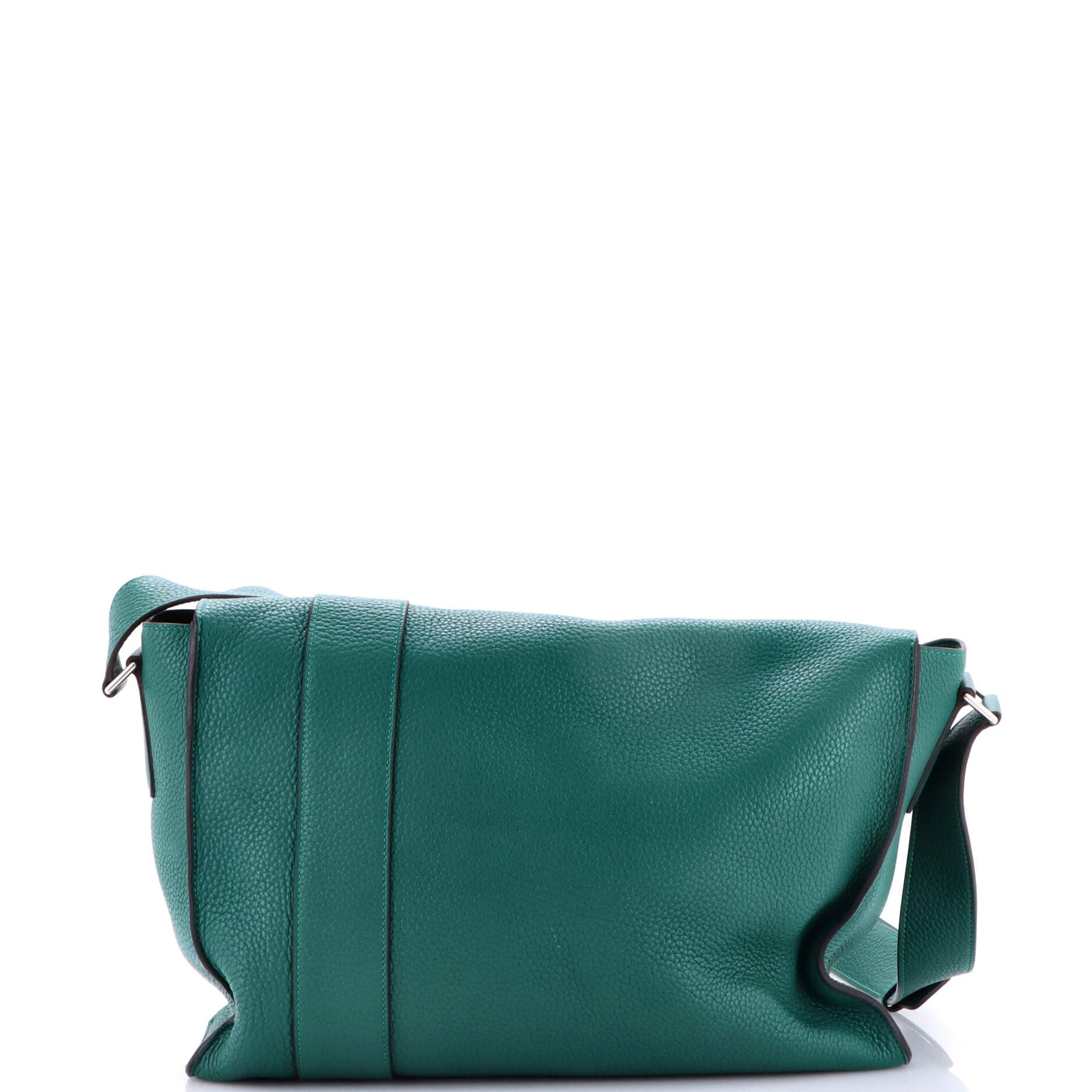 Pre-Owned Hermes Alfred Messenger Bag Clemence 35, Alternate, color, Malachite