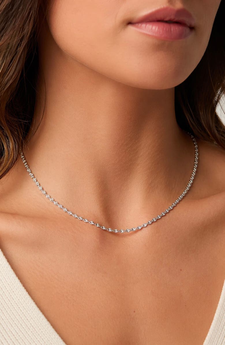 BEST SILVER Valentina Sterling Silver Chain Necklace, Alternate, color,