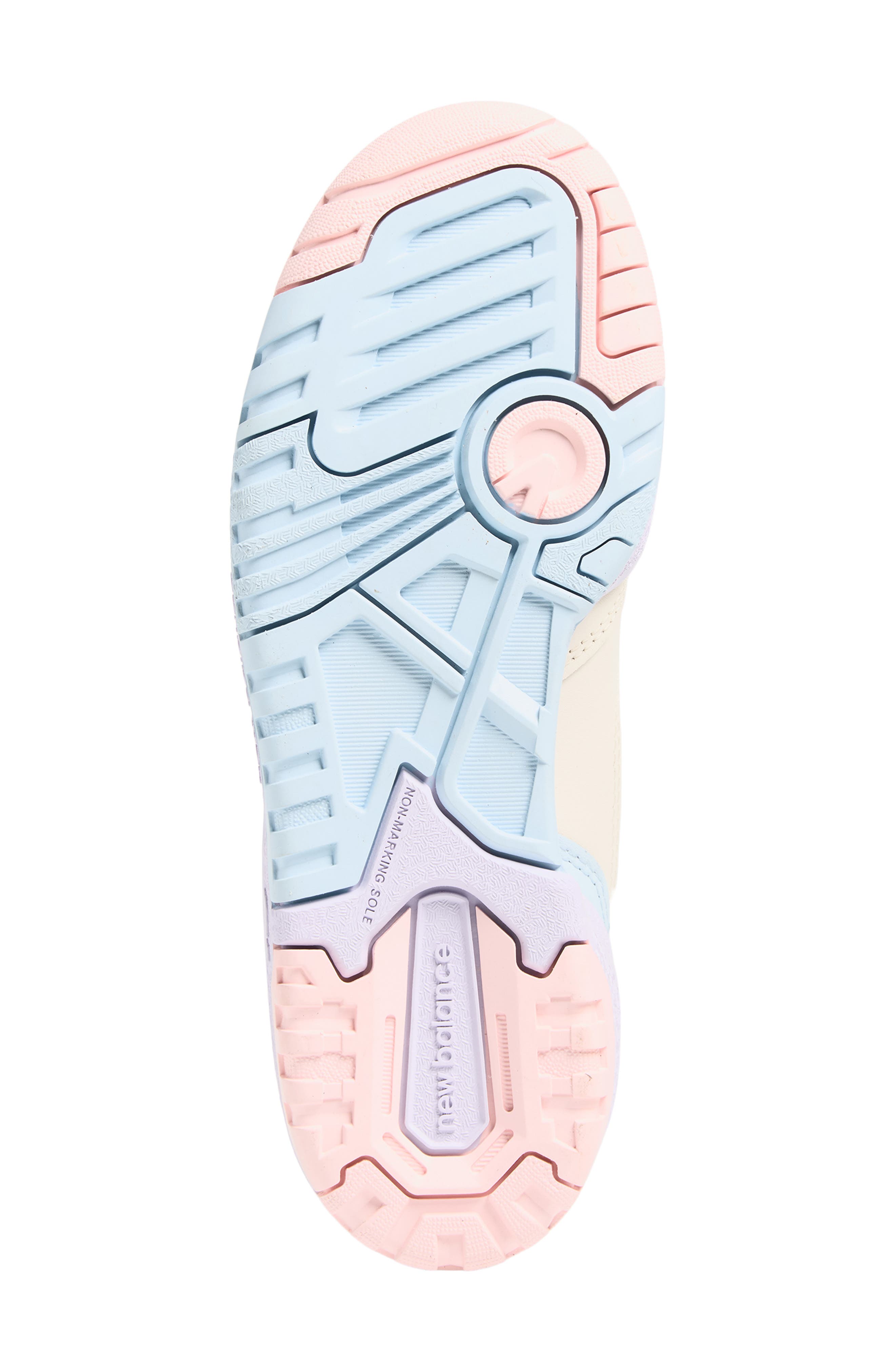 New Balance Kids' b550 Sneaker, Alternate, color, Shell Pink/ Permafrost