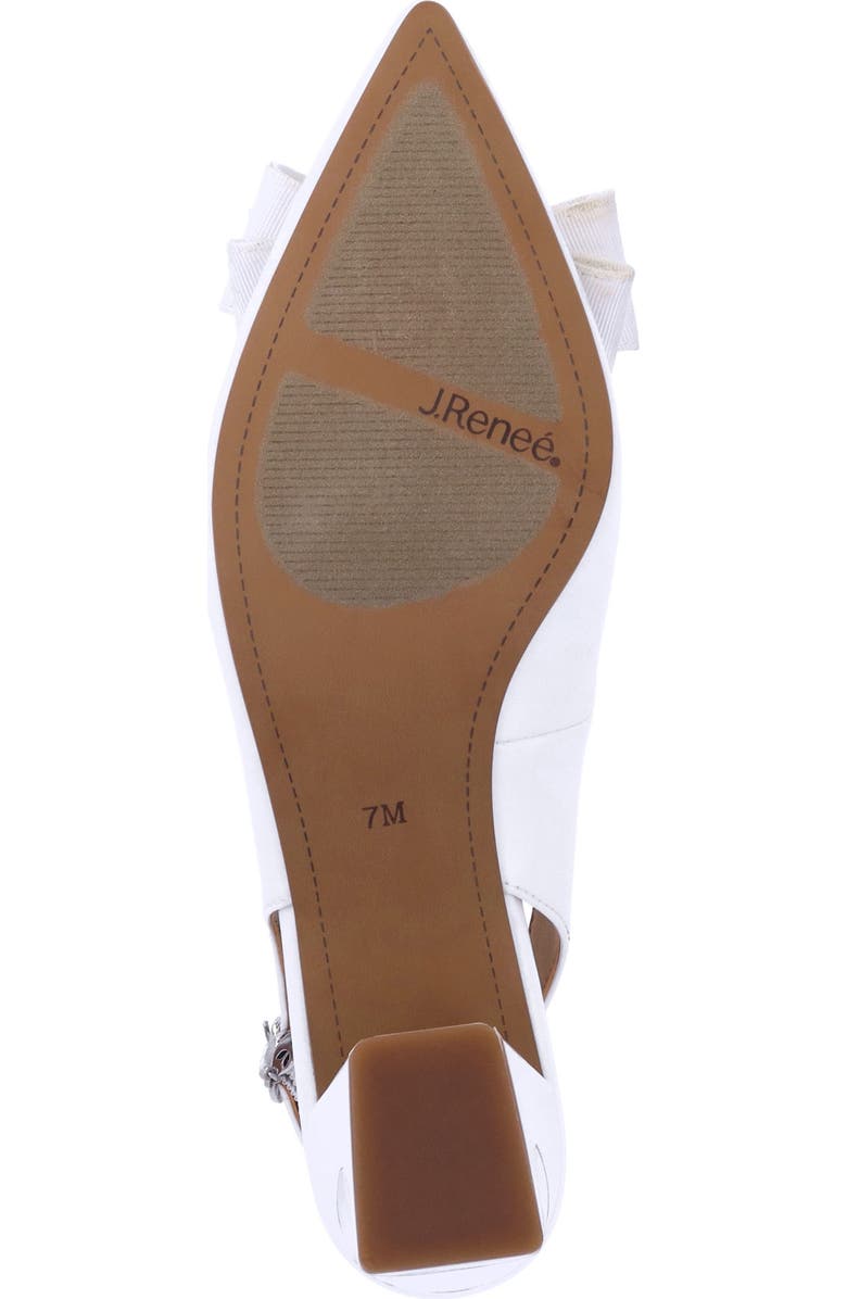 J. Reneé Kimma Pointed Toe Pump, Alternate, color, White