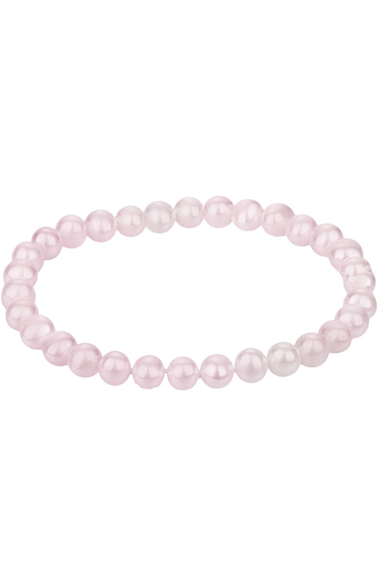 Shell Pearl Stretch Bracelet, Alternate, color, Purple