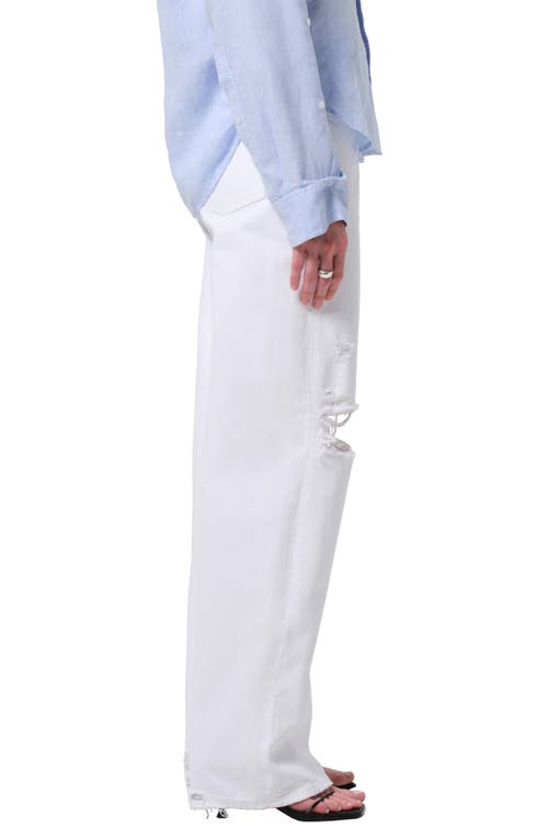 Citizen Of Humanity Ayla High Rise Baggy Pants In Zinc In Zinc (white)