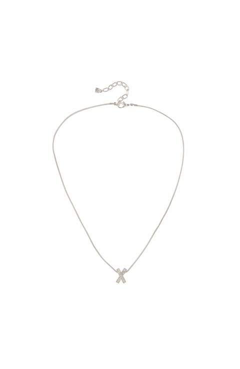 1990s Vintage Nina Ricci Criss Cross Necklace