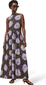 Ro&Zo Print Chiffon Maxi Dress
