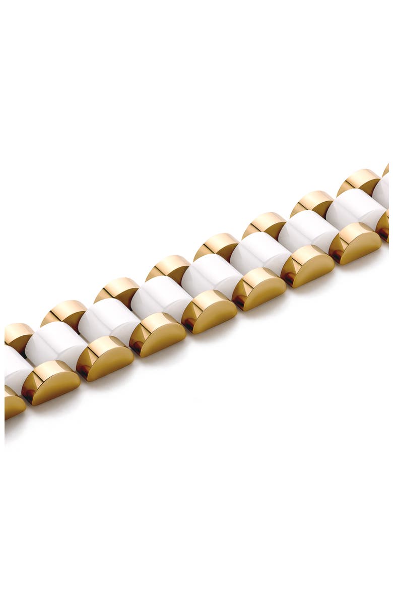 Ora Ceramic Bracelet, Alternate, color, GOLD / WHITE