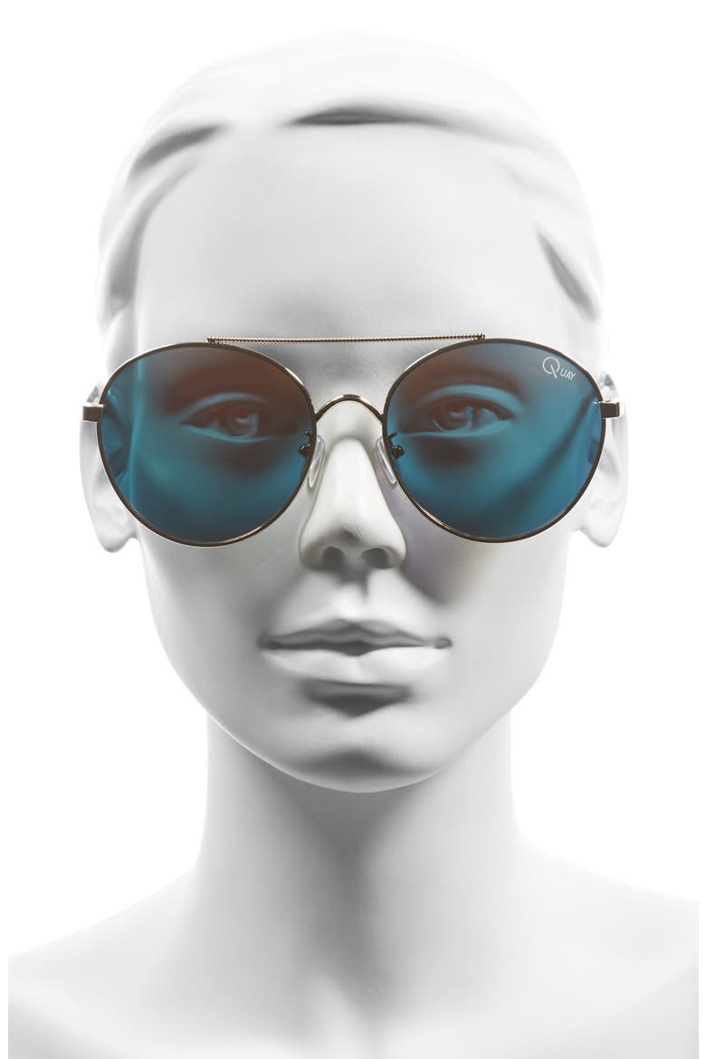Australia 'Circus Life' 60mm Aviator Sunglasses, Alternate, color, GOLD/ PINK MIRROR