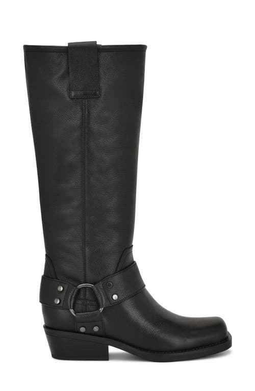 Nine West Women's Fawsta Tall Square Toe Boots In Black