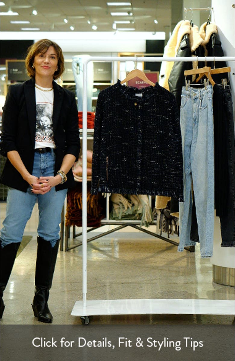 Nightfall Fringe Tweed Jacket, sales video thumbnail