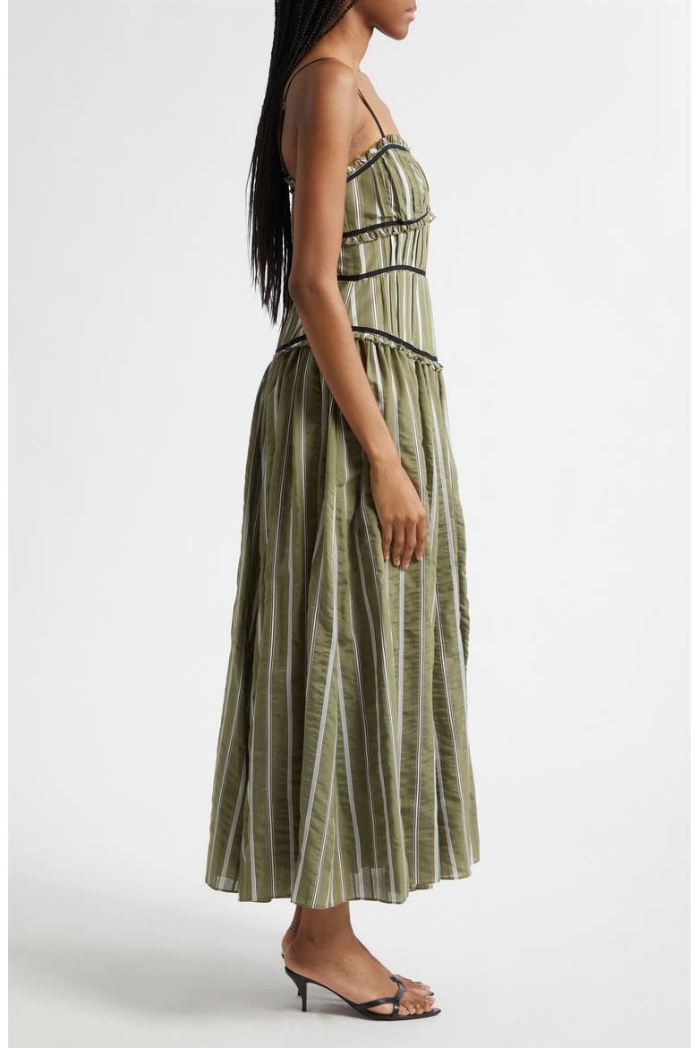 Celia Maxi Dress, Alternate, color, OLIVE NOIR