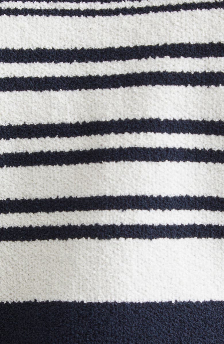 Veronica Beard Mixed Stripe Sleeveless Cotton Blend Sweater Minidress, Alternate, color, 